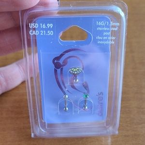 ✨️$3✨️ NWT 3 Stainless Steel Post Piercings